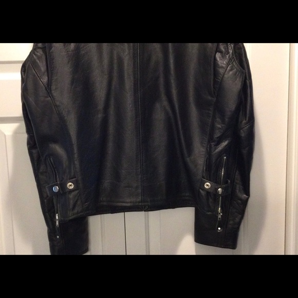 Men’s Genuine Leather Motorcycle Jacket Size 44 - Picture 9 of 9